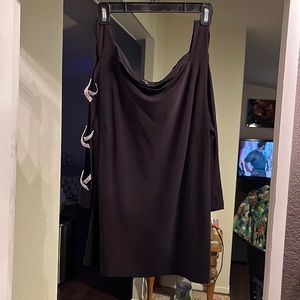 Black cut out rhinestone blouse long sleeve xl Sexy!